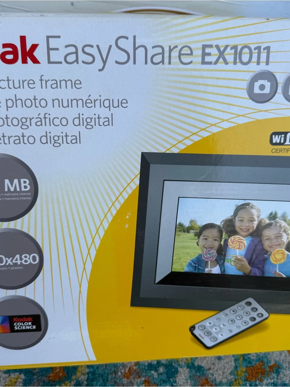 Kodak EX1011 Black Digital Photo Frame with Remote